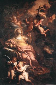 Domenico Piola : Magdalene in the Desert